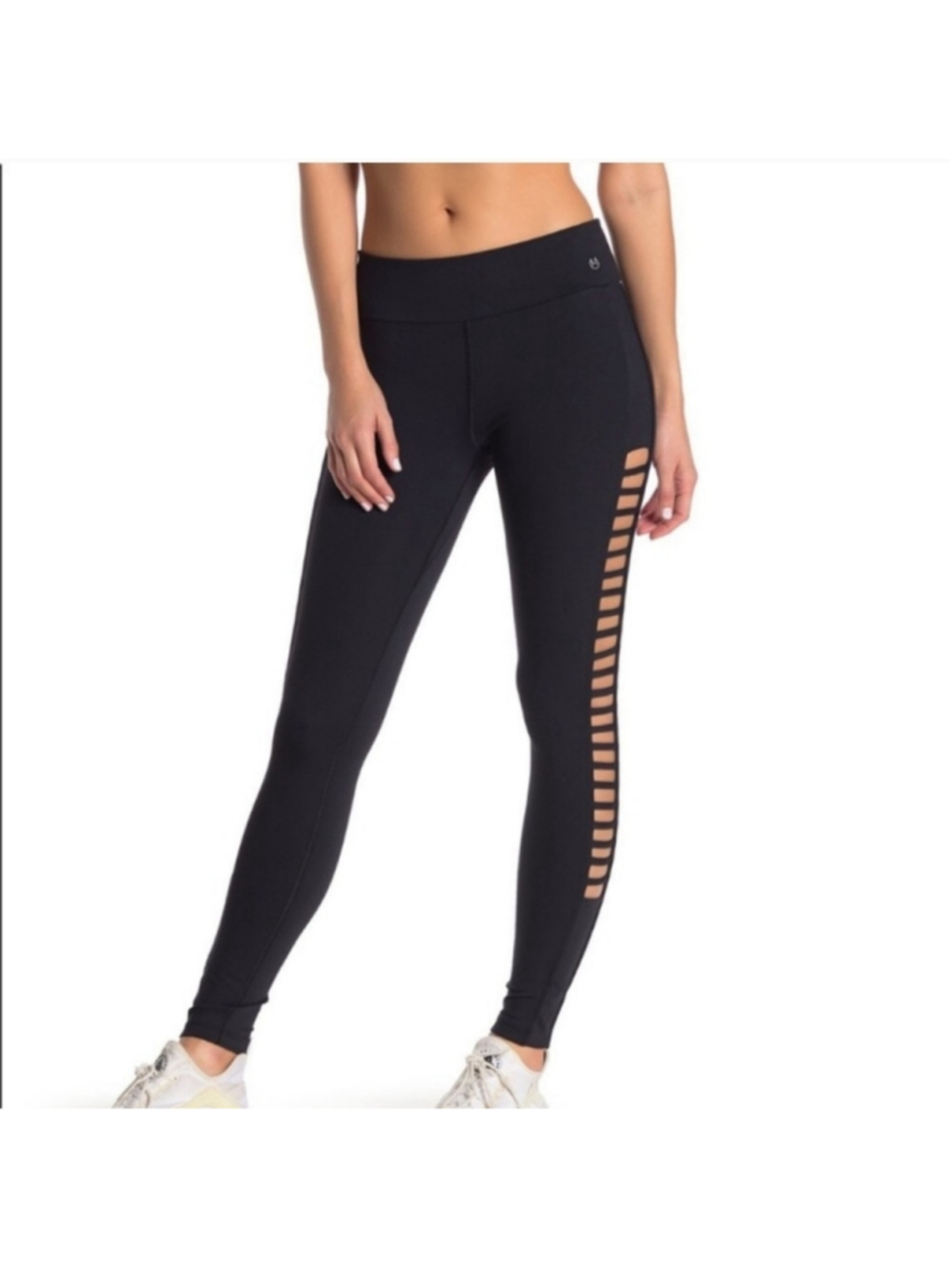Maaji Black Camera Roll Cut Out Leggings Large